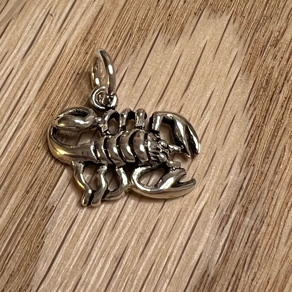 Scorpion Vintage Sterling Silver 925 NOS Charm - Picture 3 of 6